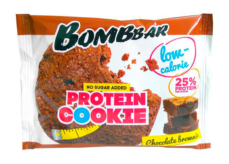 Печенье низкокалорийное протеиновое BOMBBAR Шоколадный брауни  - передать осужденному в СИЗО, ИК, КП, ЛИУ, Тюрьмы