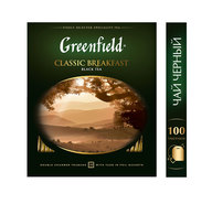 Чай черный Greenfield Classic Breakfast в пакетиках 100 шт  - передать осужденному в СИЗО, ИК, КП, ЛИУ, Тюрьмы